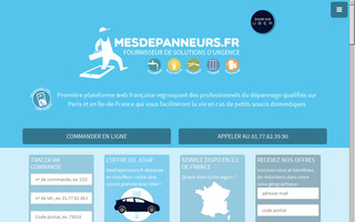 mesdepanneurs.fr website preview