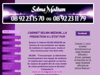 selmamedium.fr website preview