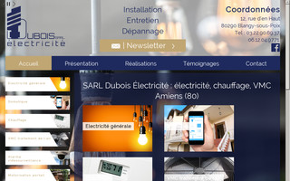 dubois-electricien.com website preview
