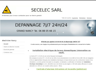 secelec.fr website preview