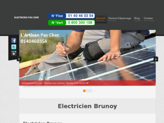 electricienbrunoy.lartisanpascher.com website preview