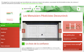 menuisiers-pevecistes-longuenesse.fr website preview