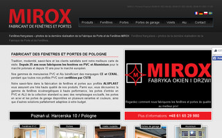 miroxfenetres.fr website preview
