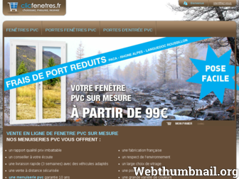 clicfenetres.fr website preview