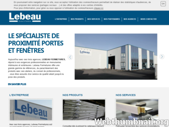lebeau.fr website preview
