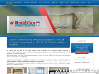 ambition-stores-fenetres.com website preview