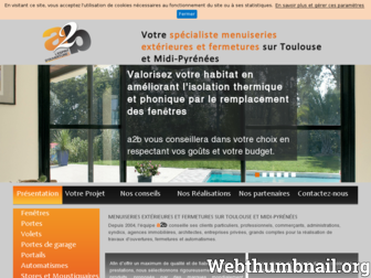 a2b-menuiserie.fr website preview