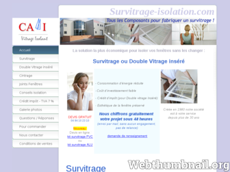 survitrage-isolation.com website preview