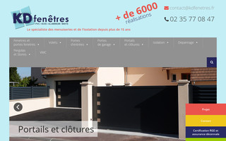 kdfenetres.fr website preview