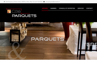 cote-parquets.fr website preview