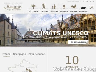 beaune-tourisme.fr website preview
