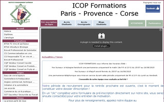 icop.fr website preview