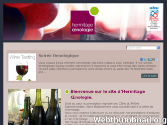 hermitage-oenologie.com website preview