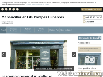 pompesfunebres-paris.fr website preview