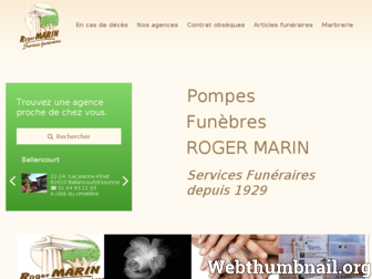pompesfunebresmarin.fr website preview