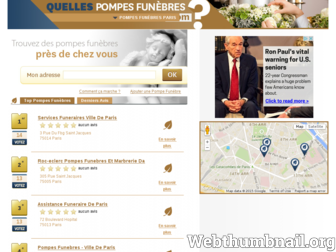 paris.quelles-pompes-funebres.com website preview
