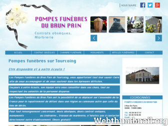 pompes-funebres-du-brun-pain.fr website preview