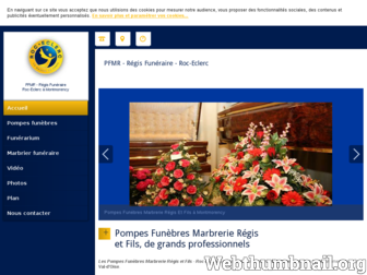 regis-funeraire.com website preview