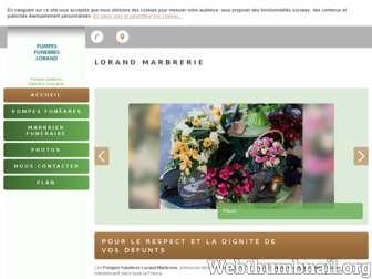 lorand-marbrerie-pompes-funebres.fr website preview