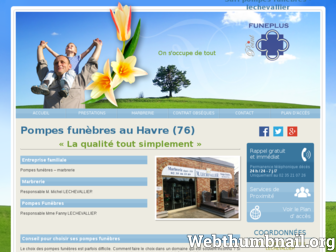 pompesfunebres-lechevallier.fr website preview