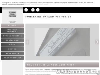funeraire-patardpinturier.com website preview