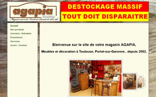 agapia-meubles.fr website preview