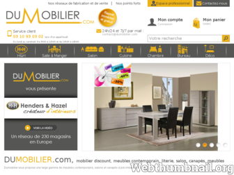 dumobilier.com website preview