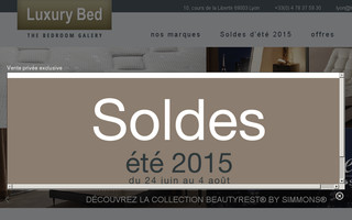 luxury-bed.fr website preview