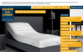 literie-beynost.fr website preview