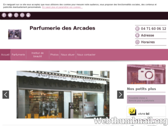parfumerie-des-arcades.com website preview