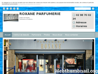 roxaneparfumerie.com website preview