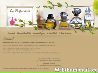 la-parfumerie-institut.com website preview