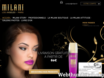 milani.fr website preview