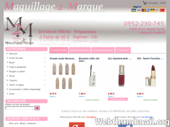 maquillage-de-marque-pas-cher.com website preview