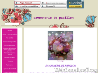 savonneriedepapillon.fr website preview