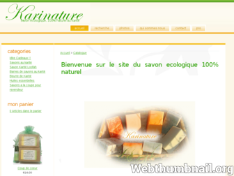 savon-karite.fr website preview