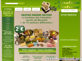 savons-nadine-nature.fr website preview