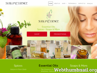 sublimessence.com website preview