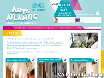 arts-atlantic.fr website preview