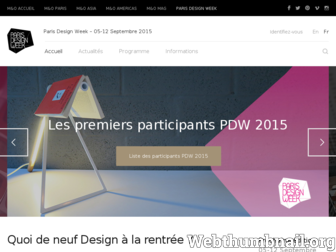 parisdesignweek.fr website preview