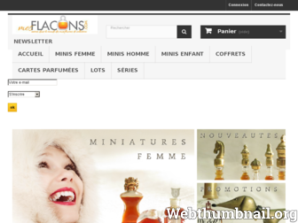 mesflacons.com website preview
