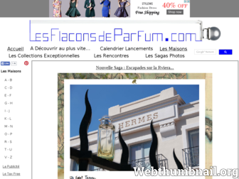 lesflaconsdeparfum.com website preview