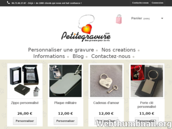 petitegravure.com website preview