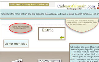 cadeauxfaitmain.com website preview