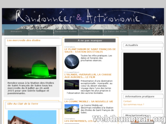 randonnees-astronomie.com website preview