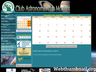 club-astronomie.org website preview