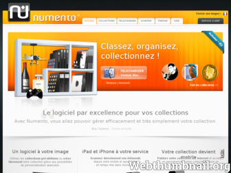 numento.fr website preview