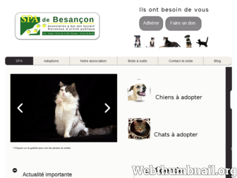 spa-besancon.fr website preview