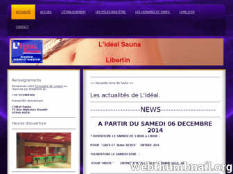lideal-sauna.fr website preview
