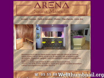 sauna-arena.fr website preview